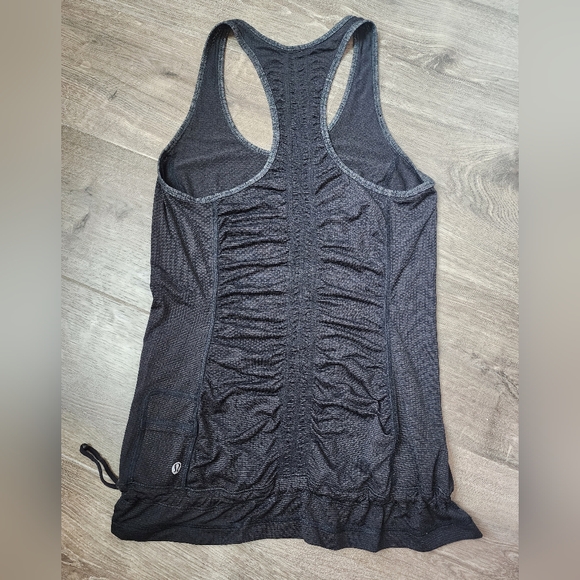 Lululemon Just Wanna Run racerback tank Drawstring Size 4 - Picture 3 of 4